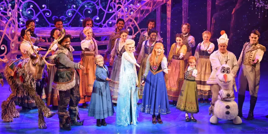 Who was in the cast of Disney's Frozen The Musical? cover photo on Stagedoor